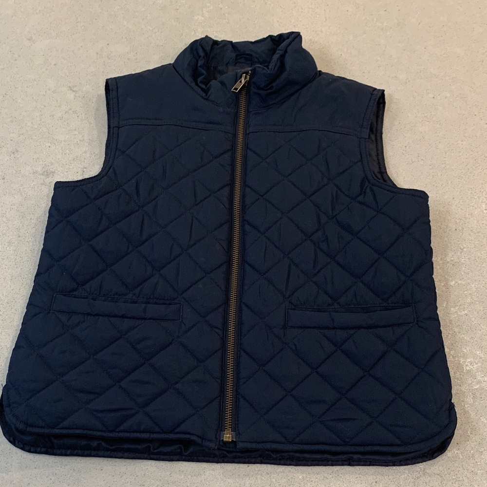 Crewcuts Navy Quilted Vest